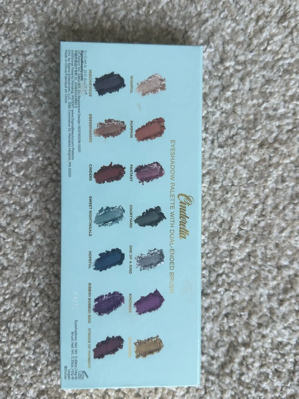 Sigma Cinderella Eyeshadow Palette